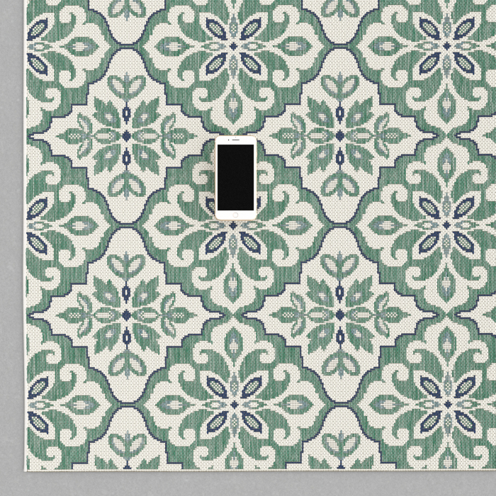 Model Sparta 19248-769, Covor Belgian Interior/Exterior, Verde/Crem [7]