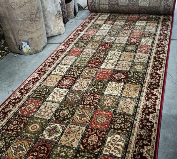 Model Timbre 1518/120, Traversa Hol festonata, Latime 200 cm, Rosu [1]