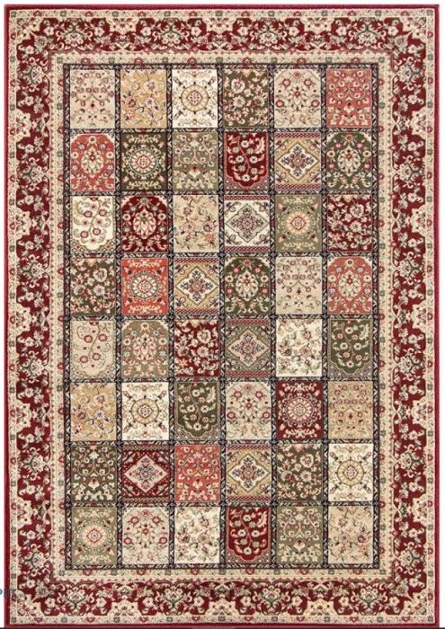Covor Sufragerie/Dormitor, Model Timbre 1518/120, Rosu [5]