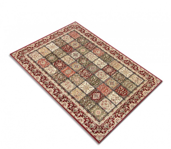 Covor Sufragerie/Dormitor, Model Timbre 1518/120, Rosu [6]