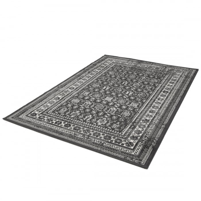 Model Valencia 22212-996, Covor Belgian, Negru/Gri [5]