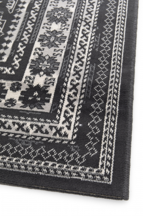 Model Valencia 22212-996, Covor Belgian, Negru/Gri [3]