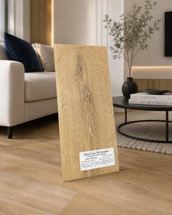 Parchet LVT 8807-18 Bej Aspect Lemn – Pardoseală Vinil 2.5 mm, Clasa Trafic 33 [2]