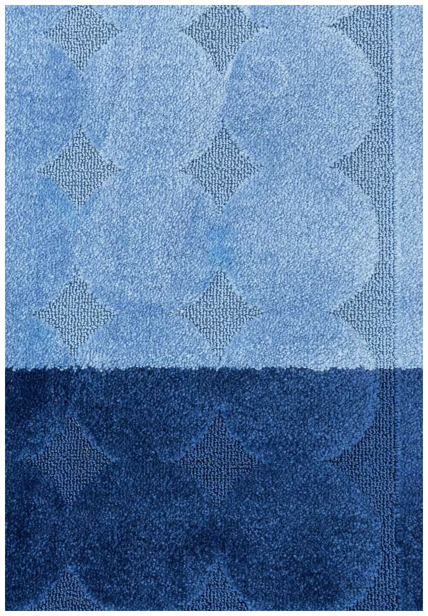 Set 2 Covoras baie, Antiderapant, Edremit 2582, Albastru 60x100 cm/ 50x80 cm [5]