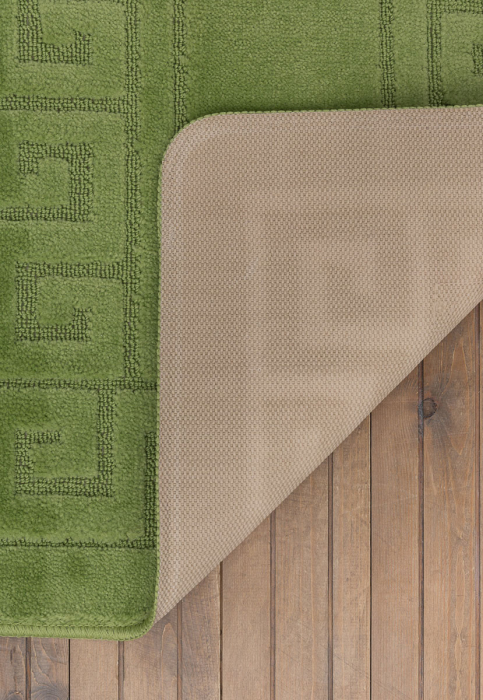 Covor baie, Antiderapant, Ethnic 2510 Verde, 50x80 cm, 40x50 cm, Set 2 covorase [2]