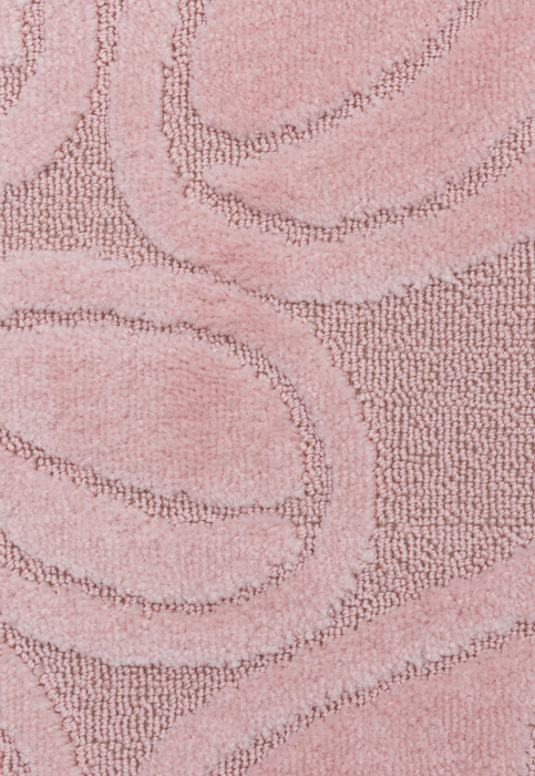 Set 2 Covorase de baie, Antiderapante, Flora 2574 Roz, 60x100/50x60 cm [5]