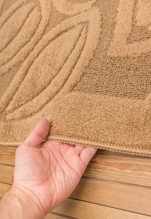 Set 2 Covoras baie, Antiderapant, Flora 2546 L. Brown, 50x80 cm, 40x50 cm [3]