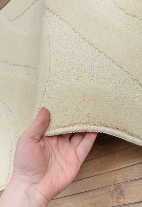 Set 2 Covorase antiderapante de baie, Symphony 2517 Ecru, Diverse Marimi [4]