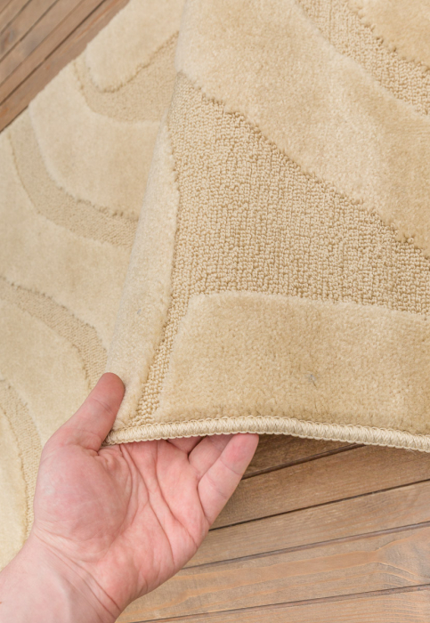 Covor baie, Antiderapant, Symphony 2540 Beige ,Set 2 covoare [4]