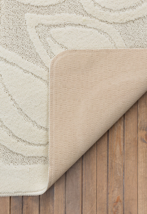 Set 2 Covoras baie, Flora 2517 Ecru, 60x100 cm, 50x60 cm [4]