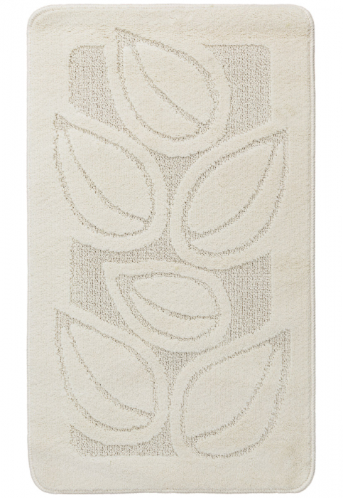 Set 2 Covoras baie, Flora 2517 Ecru, 60x100 cm, 50x60 cm [3]