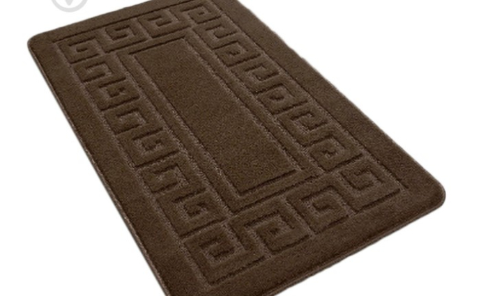 Set 2 Covorase antiderapante de baie, Model Ethnic 2599,nuanță Chocolate [2]