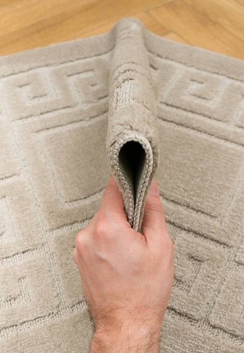 Set 2 Covorase de baie, Antiderapante, Ethnic 2521, Crem/Gri [5]