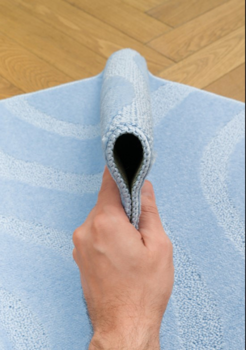 Set 2 Covorase de baie, Antiderapante, Symphony 2522, Baby Blue [4]