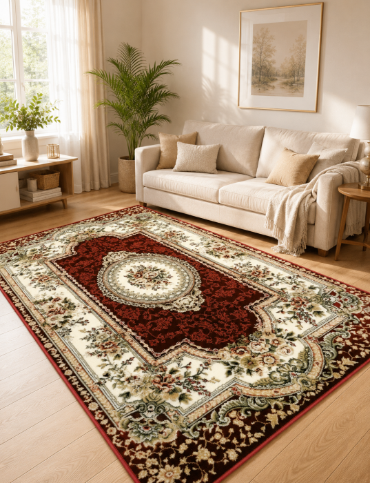 Set 4 Covoare Lotos 571/210, 2 buc. 80x150 cm, 1 buc. 160x230 cm, 1 buc. 200x300 cm, Grena [3]