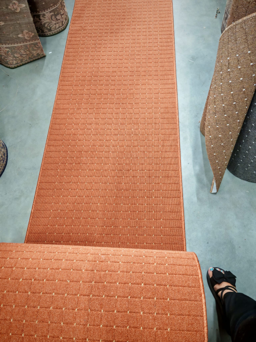 Traversa Antiderapanta Hol/Bucatarie, Model Stanford Clay Beige, Portocaliu [3]