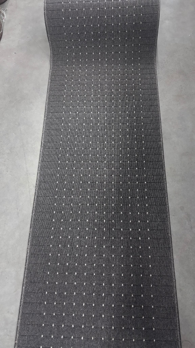 Traversa Antiderapanta Hol/Bucatarie, Model STANFORD LEAD-SUGAR, Latime 67 cm, Gri [2]
