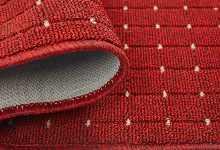 Traversa Antiderapanta Hol/Bucatarie, Model Stanford Red Cream, Rosu [2]