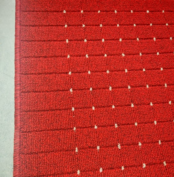 Traversa Antiderapanta Hol/Bucatarie, Model Stanford Red Cream, Rosu [7]