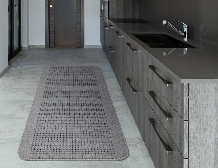 Traversa Antiderapanta Hol/Bucatarie, Model Lester, Latime 80 cm, Gri [3]