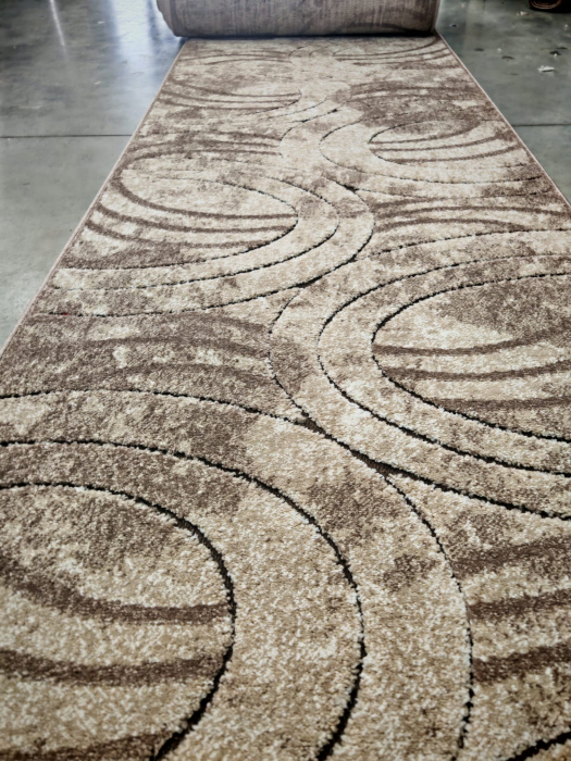 Traversa festonata, Model Fashion 32006/120, Crem/Maro Latime 120 cm [2]