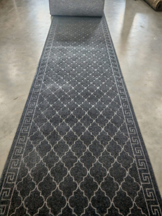 Traversă Versace Gri, Model Geometric, 100% Poliester, 715 g/mp [2]