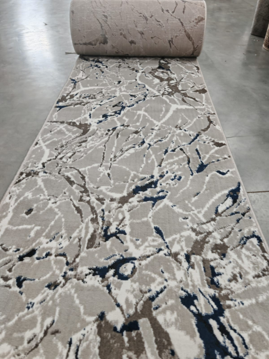 Traversă FRIDA 12259 Grey/Bone, Gri-Crem, Model Abstract Modern [3]
