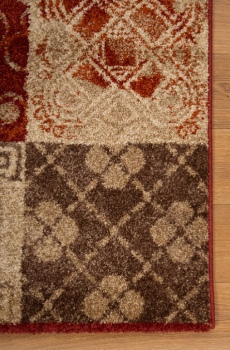 Traversa Hol, Festonata, Model Orlando 1602, Maro/ Rosu Latime 60 cm [2]