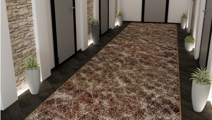 Traversa Hol, Model Cappuccino 16007/13, Festonata, Latime 100 cm, Maro [1]