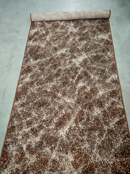 Traversa Hol, Model Cappuccino 16007/13, Festonata, Latime 120 cm, Maro [7]