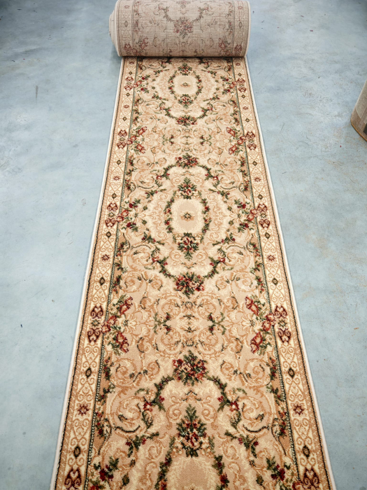 Traversa Hol, Model Clasic 15002/110, Festonata, Latime 80 cm, Crem/Bej [4]