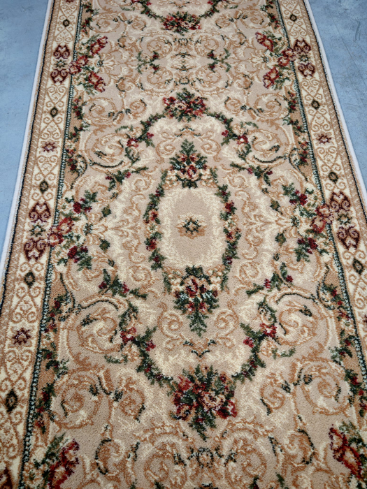 Traversa Hol, Model Clasic 15002/110, Festonata, Latime 80 cm, Crem/Bej [2]