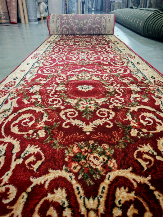 Traversa Hol, Model Clasic 15002/210, Festonata, Latime 100 cm, Rosu [3]