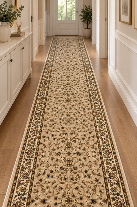 Traversa Hol, Model Clasic 1555/110, Festonata, Latime 100 cm, Crem/Bej [2]