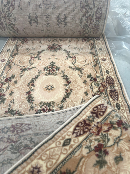Traversa Hol, Model Clasic 15002/110, Festonata, Latime 60 cm, Crem/Bej [3]