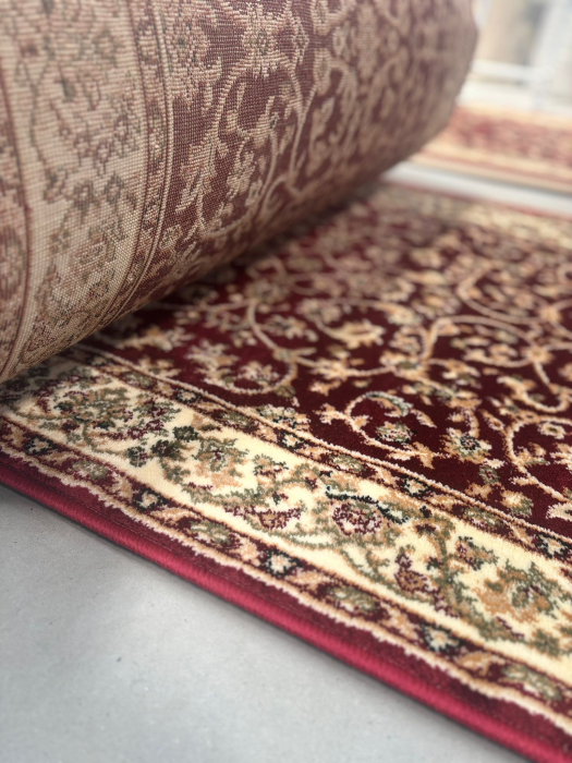 Traversa Hol, Model Clasic 1555/210, Festonata Latime 120 cm, Rosu [4]