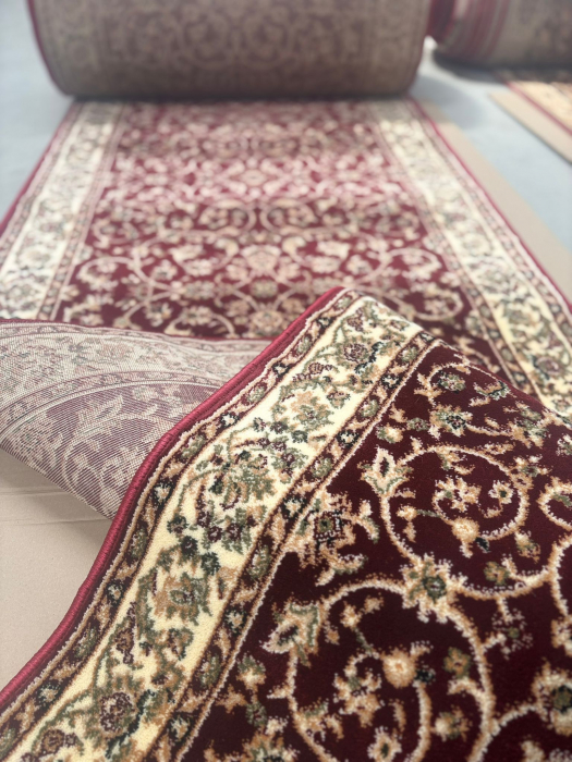 Traversa Hol, Model Clasic 1555/210, Festonata Latime 80 cm, Rosu [2]