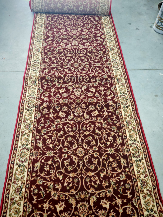 Traversa Hol, Model Clasic 1555/210, Festonata Latime 120 cm, Rosu [4]