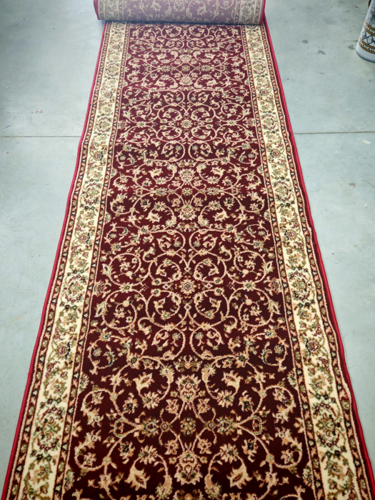 Traversa Hol, Model Clasic 1555/210, Festonata Latime 80 cm, Rosu [2]