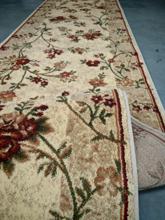 Traversa Hol, Model Floral 551/100, Latime 120 cm, Crem [4]
