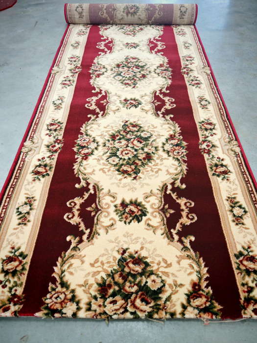 Traversa Hol, Model Lotos 574/210, Festonata la capete, Latime 120 cm, Rosu [7]