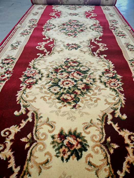 Traversa Hol, Model Lotos 574/210, Festonata la capete, Latime 120 cm, Rosu [4]