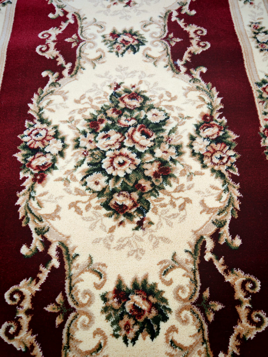 Traversa Hol, Model Lotos 574/210, Festonata la capete, Latime 120 cm, Rosu [6]