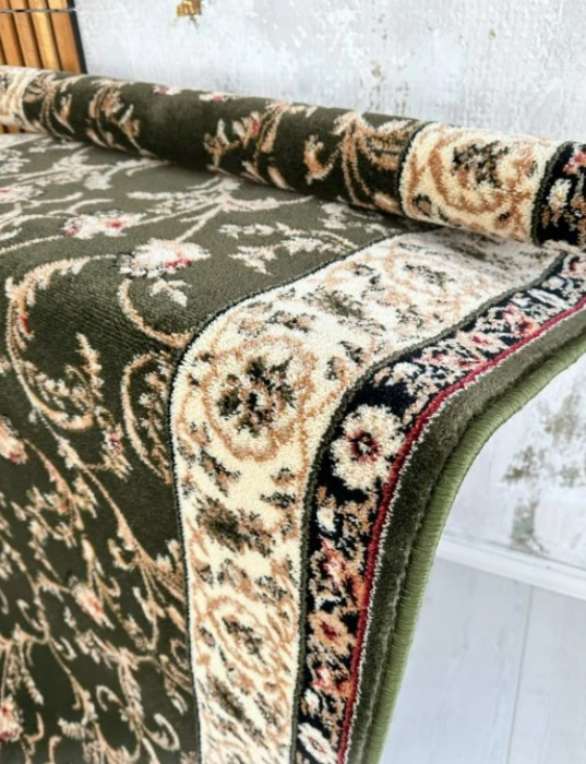 Traversa Hol, Model Lotos, Festonata, Latime 150 cm, Verde [4]