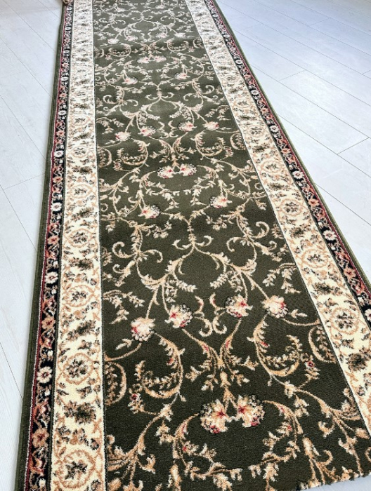 Traversa Hol, Model Lotos 523/310, Verde, Latime 70 cm, Festonata la capete [5]