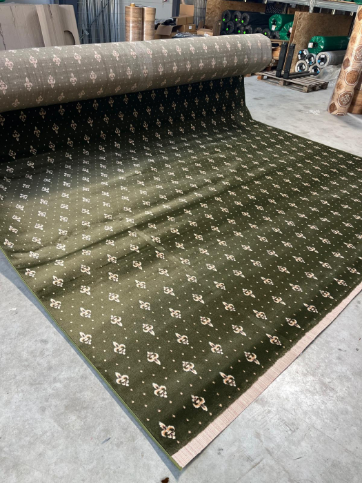 Traversa/Mocheta Model Bisericesc 15033/310 W, Festnonata, Latime 150 cm, 200 cm, 400 cm, Verde [4]