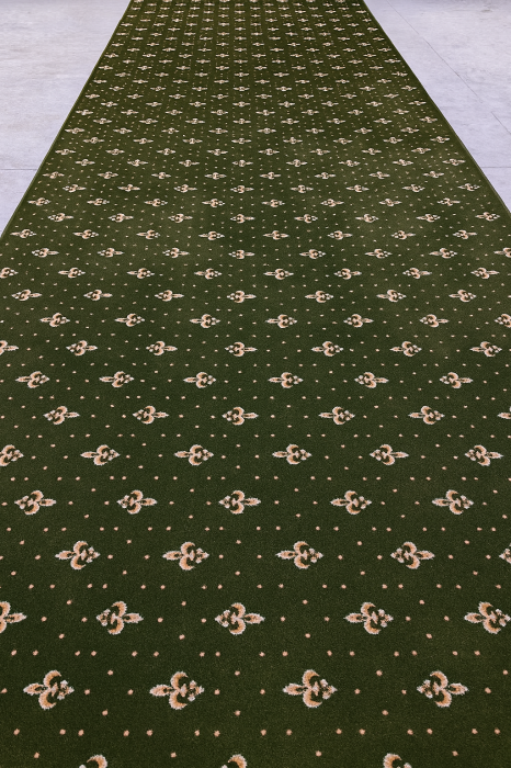 Traversa/Mocheta Model Bisericesc 15033/310 W, Festnonata, Latime 150 cm, 200 cm, 400 cm, Verde [1]