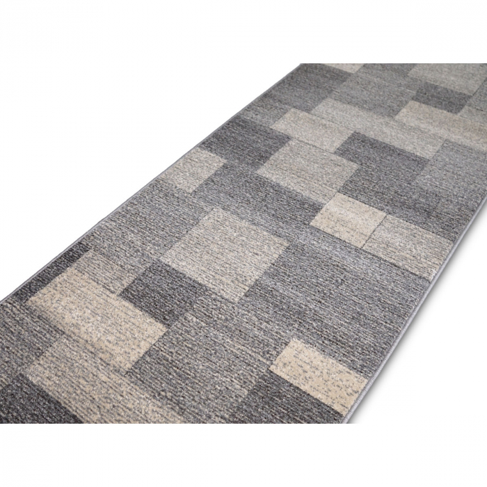PROMO! Traversa Hol, Model Geometric 13027/190, Gri, Marime 80x250 cm [2]