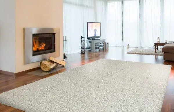 Covor Shaggy de Luxe, 8000-10, Alb [0]