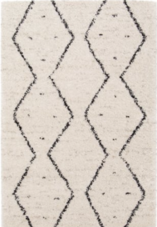 Covor Belgian Sufragerie/Dormitor, Model Gent 51497/361 , Dreptunghiular, Crem/Negru [1]
